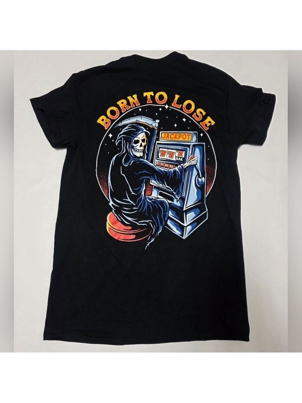 Retrofit Black Graphic T Shirt Small Cotton Short Sleeve Tee NWOT